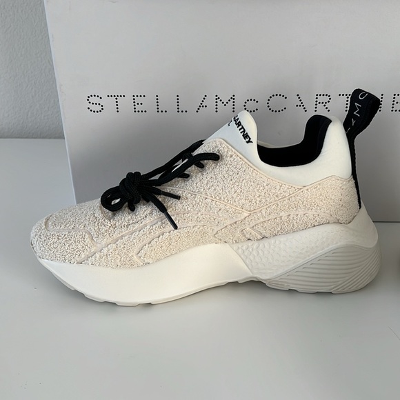 NWT NIB new Stella McCartney Eclypse sneaker trainer white ecru Size IT 40 US 10 - Picture 6 of 14